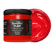 Red Speedball Flex fabric ink jar with a swatch of red ink on a white background