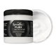 White Speedball Flex fabric ink jar with a swatch of white ink on a white background