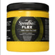 A jar of Speedball Flex Fabric Screen Printing Ink in a bright yellow colour on a white background.