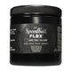 A jar of Speedball Flex Fabric Screen Printing Ink in a black colour on a white background.