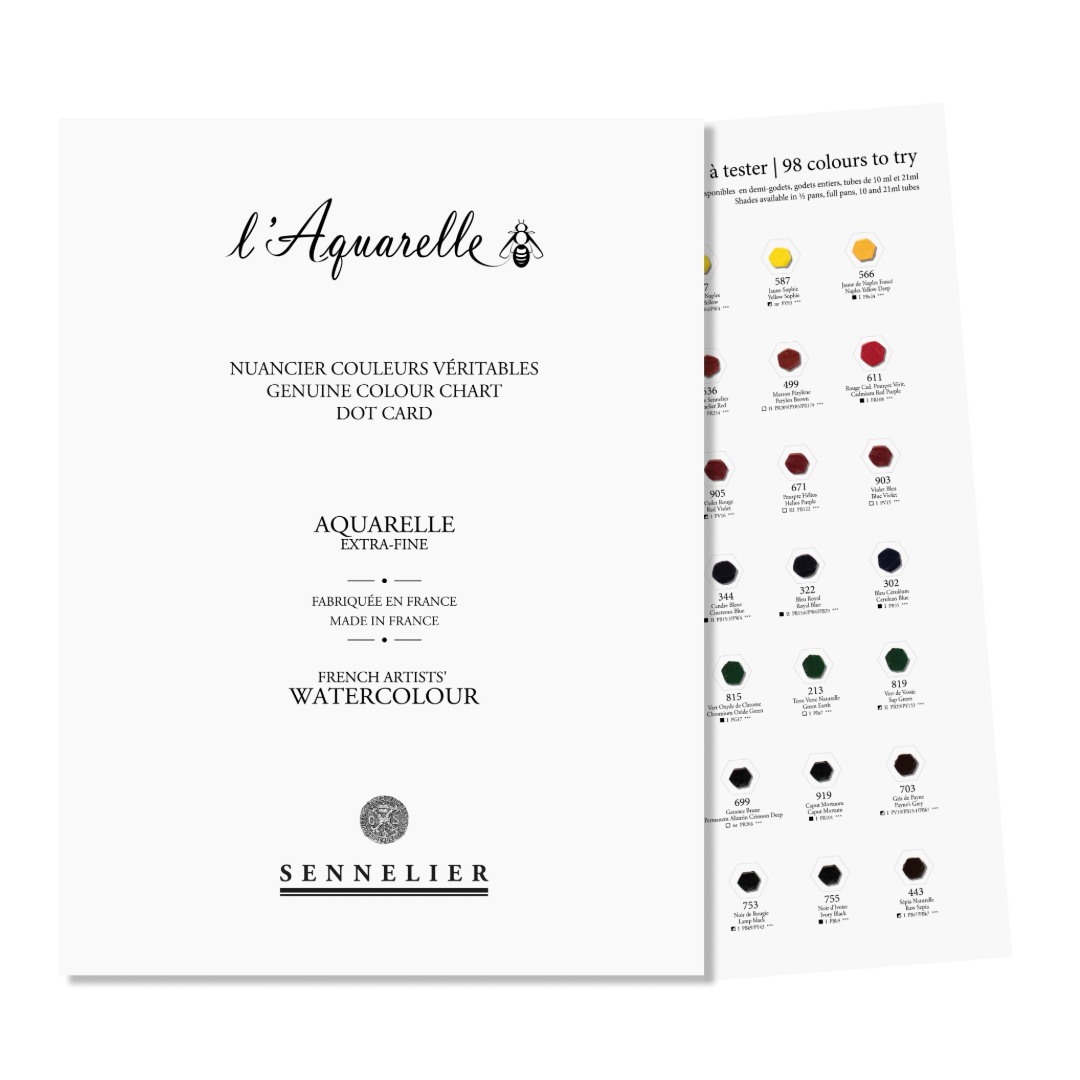 Sennelier L'Aquarelle Watercolour Dot Card | Melbourne Etching Supplies