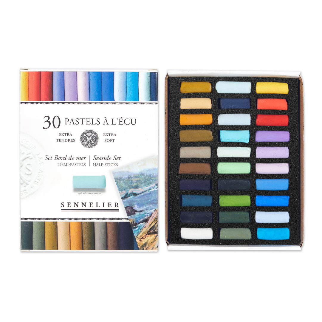 Sennelier Extra Soft Half Pastels 'Seaside' Set of 30