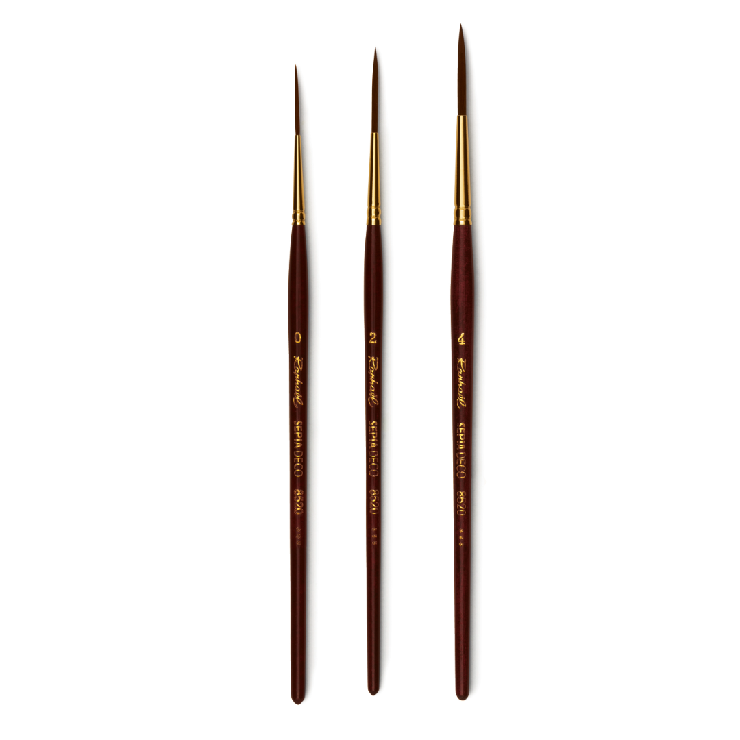 Raphael 8520 Sepia Hobby Brush Fine Line | Melbourne Etching Supplies