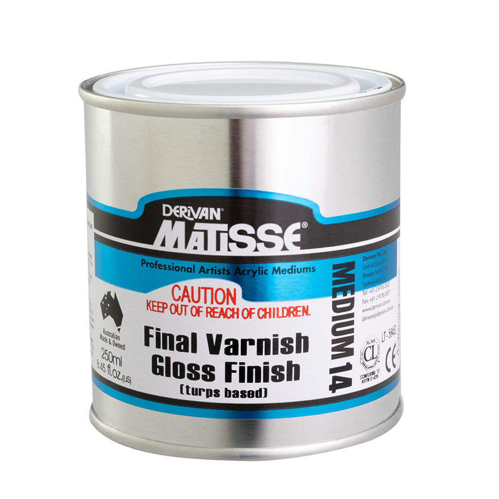 Matisse High Gloss Turpentine Varnish 250ml - Melbourne Etching Supplies