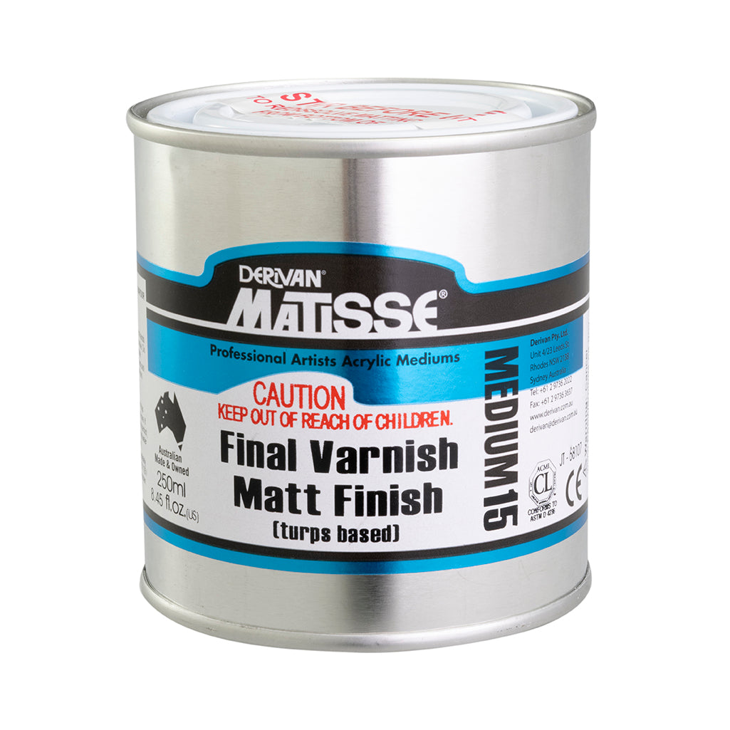 Matisse Matt Varnish 250ml (Turps based) - Melbourne Etching Supplies