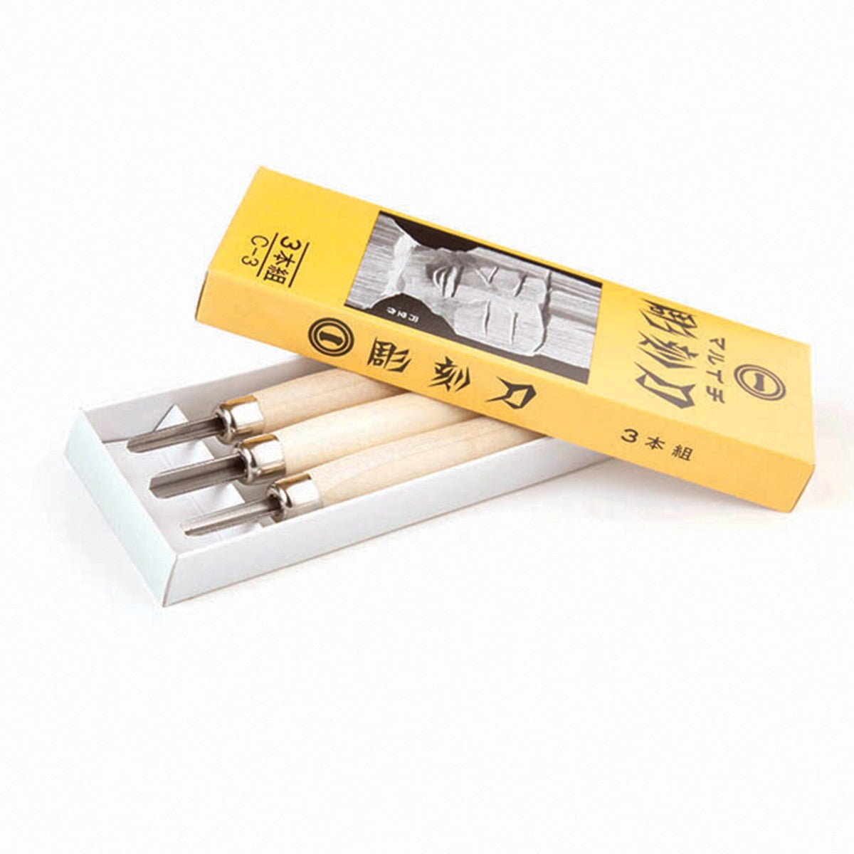 3 Piece Lino Cutting Set (Honed) - Melbourne Etching Supplies