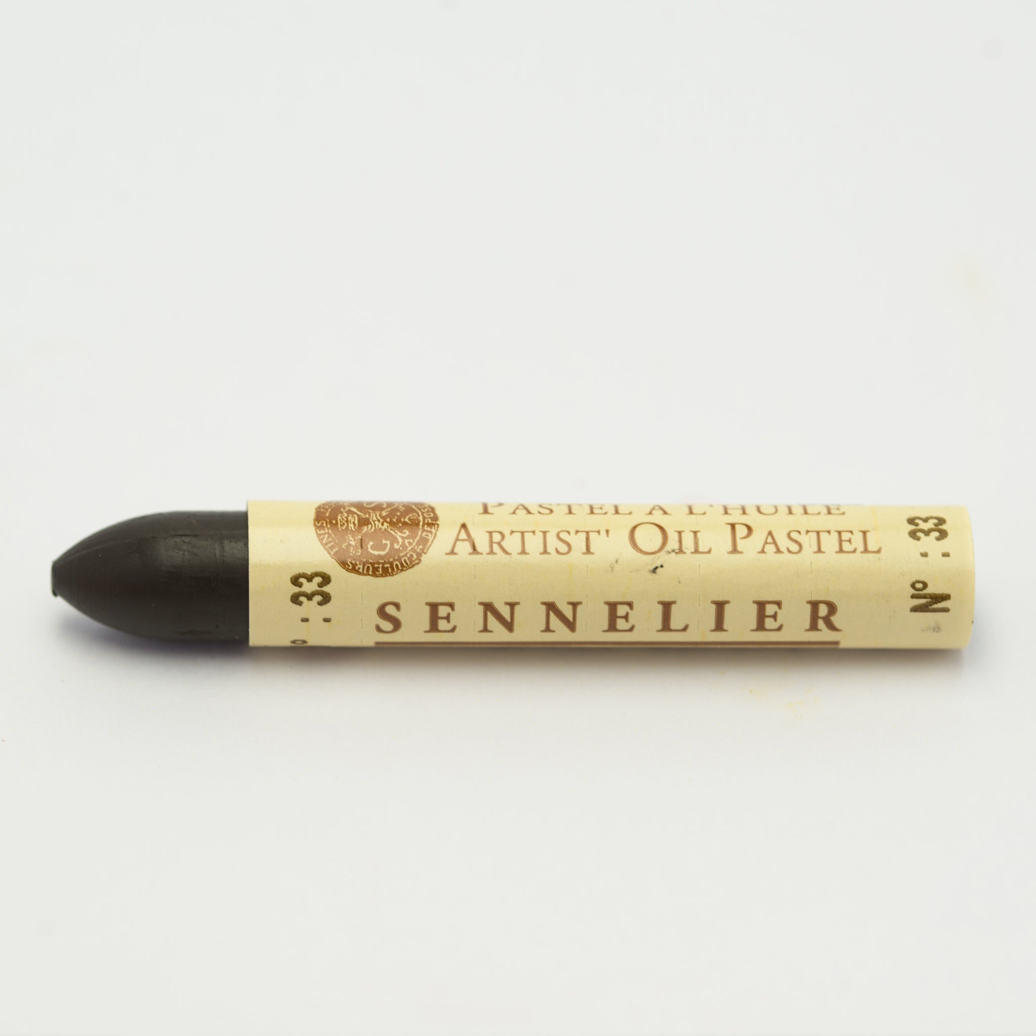 A single Sennelier oil pastel crayon against a white background, displaying the brand name and the words 'Artist Oil Pastel' on the wrapper.