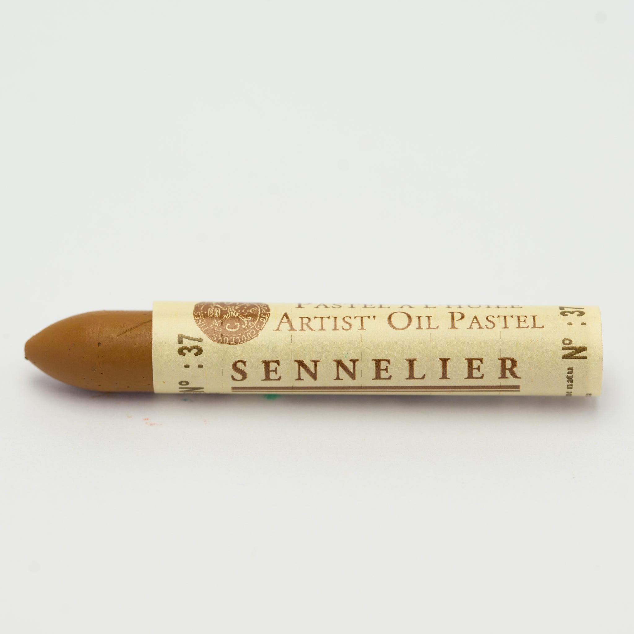 A single Sennelier oil pastel crayon against a white background, displaying the brand name and the words 'Artist Oil Pastel' on the wrapper.