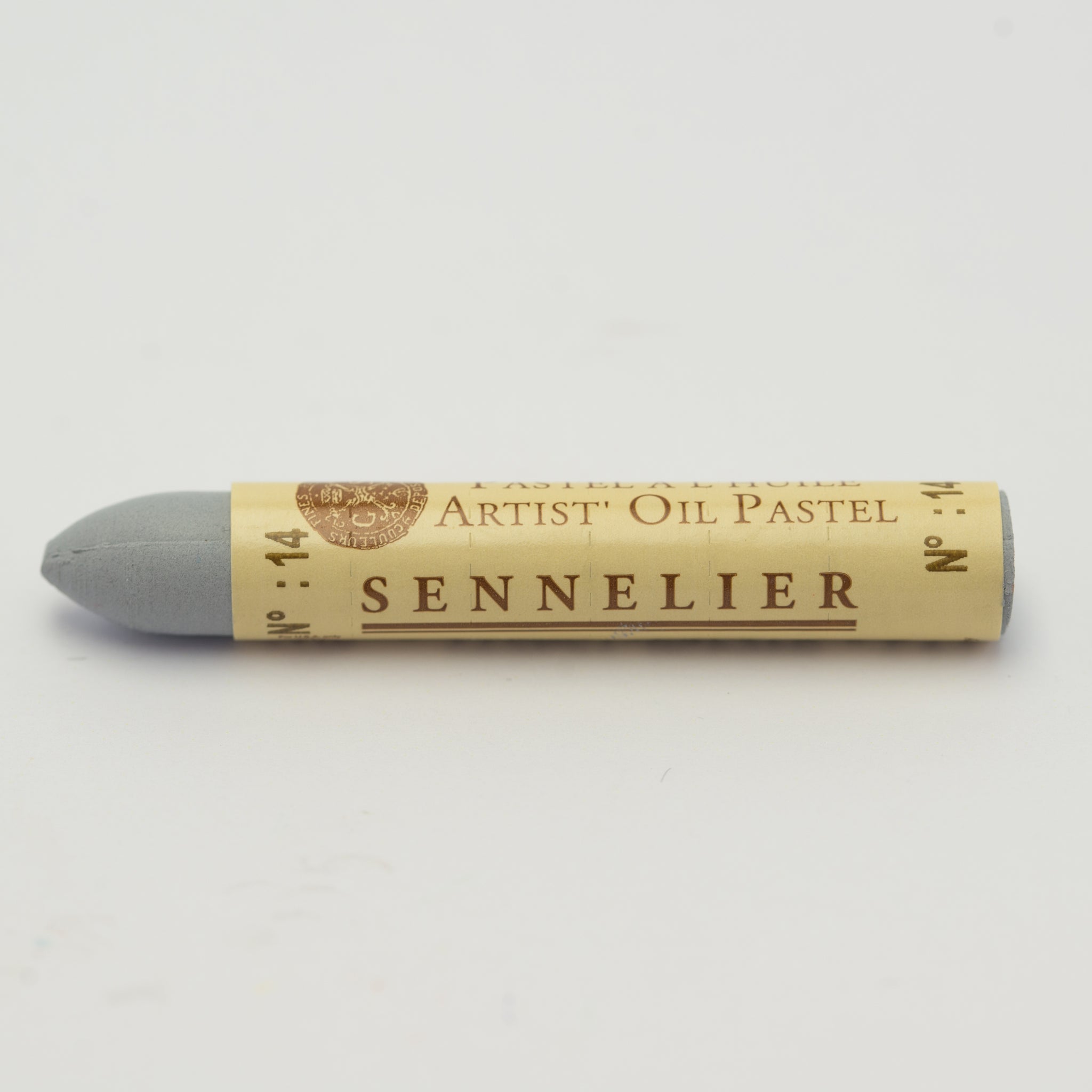 A single Sennelier oil pastel crayon against a white background, displaying the brand name and the words 'Artist Oil Pastel' on the wrapper.