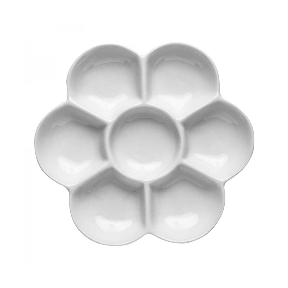Porcelain Flower Palette 120mm Diameter - Melbourne Etching Supplies