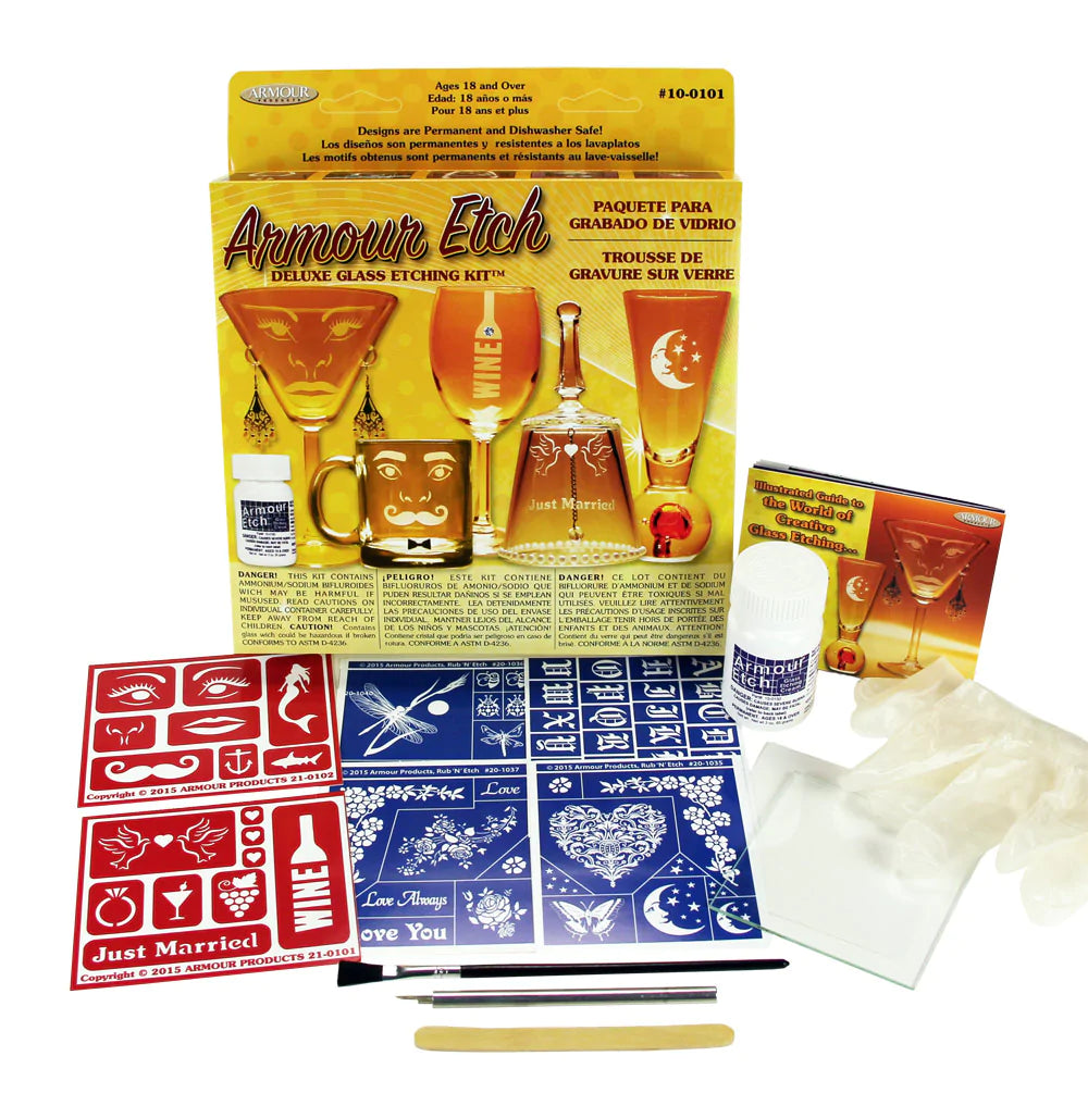 Armour Etch Deluxe Glass Etching Kit - Melbourne Etching Supplies