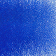A swatch of blue ink showing the tone of the ultramarine Blue lithography ink