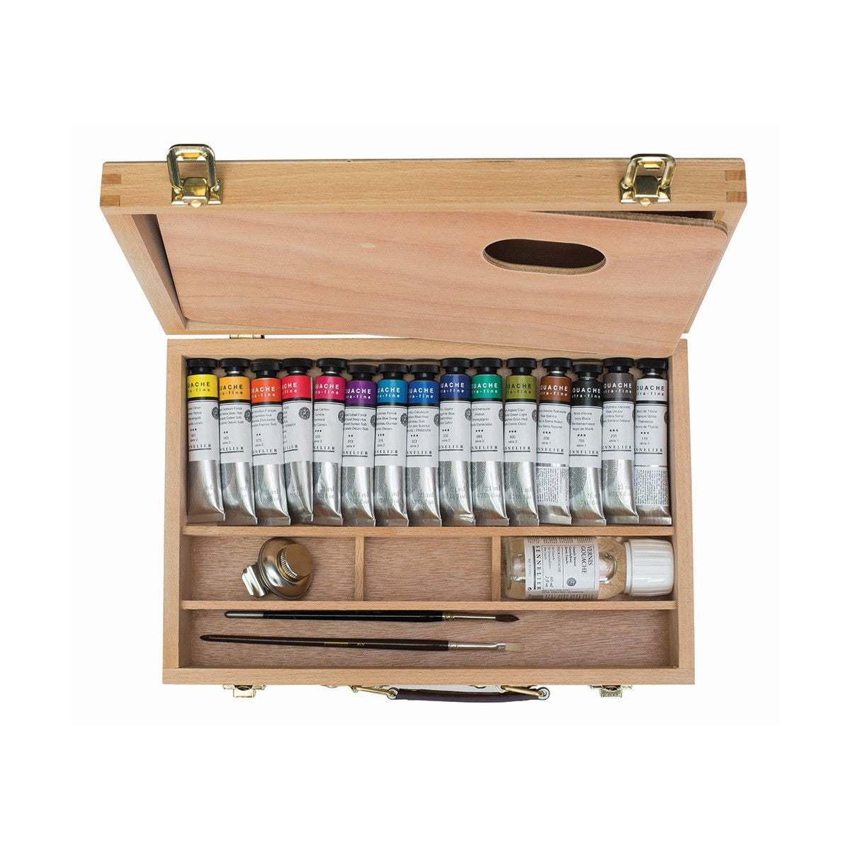 Sennelier Gouache Set in Wooden Box - Melbourne Etching Supplies