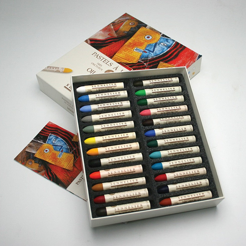 Sennelier Oil Pastels Cardboard Box Set of 6 Standard - Assorted