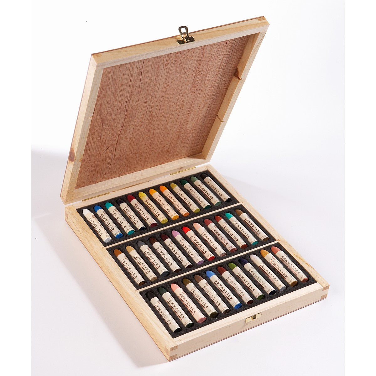 Sennelier Large Oil Pastel Set with 36 Assorted Colours In Wooden Box - Melbourne Etching Supplies