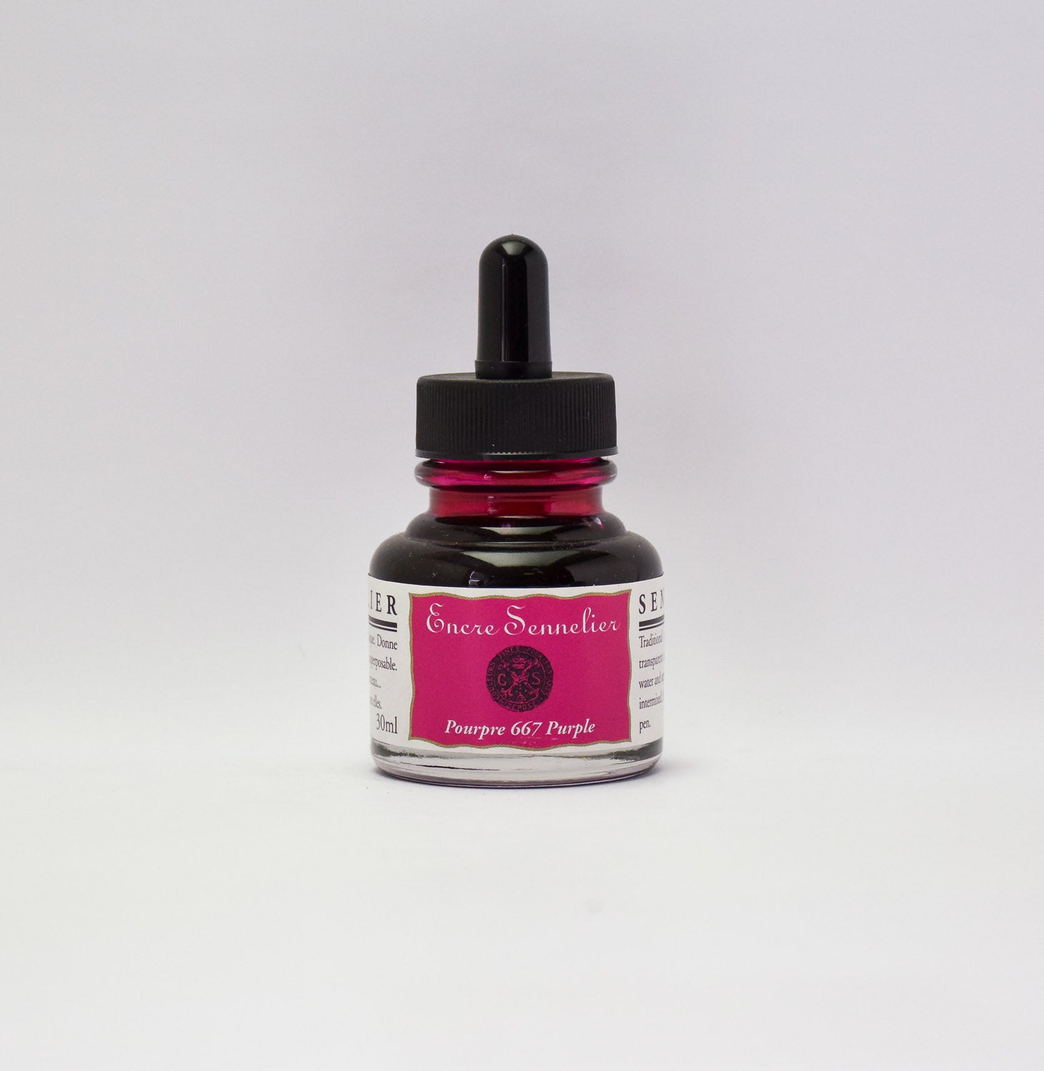 Sennelier Drawing Ink, 30ml Bottle, Carmine