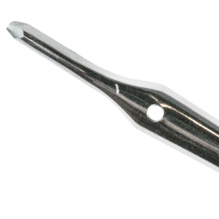 V ShapedSteel cutter on a white background