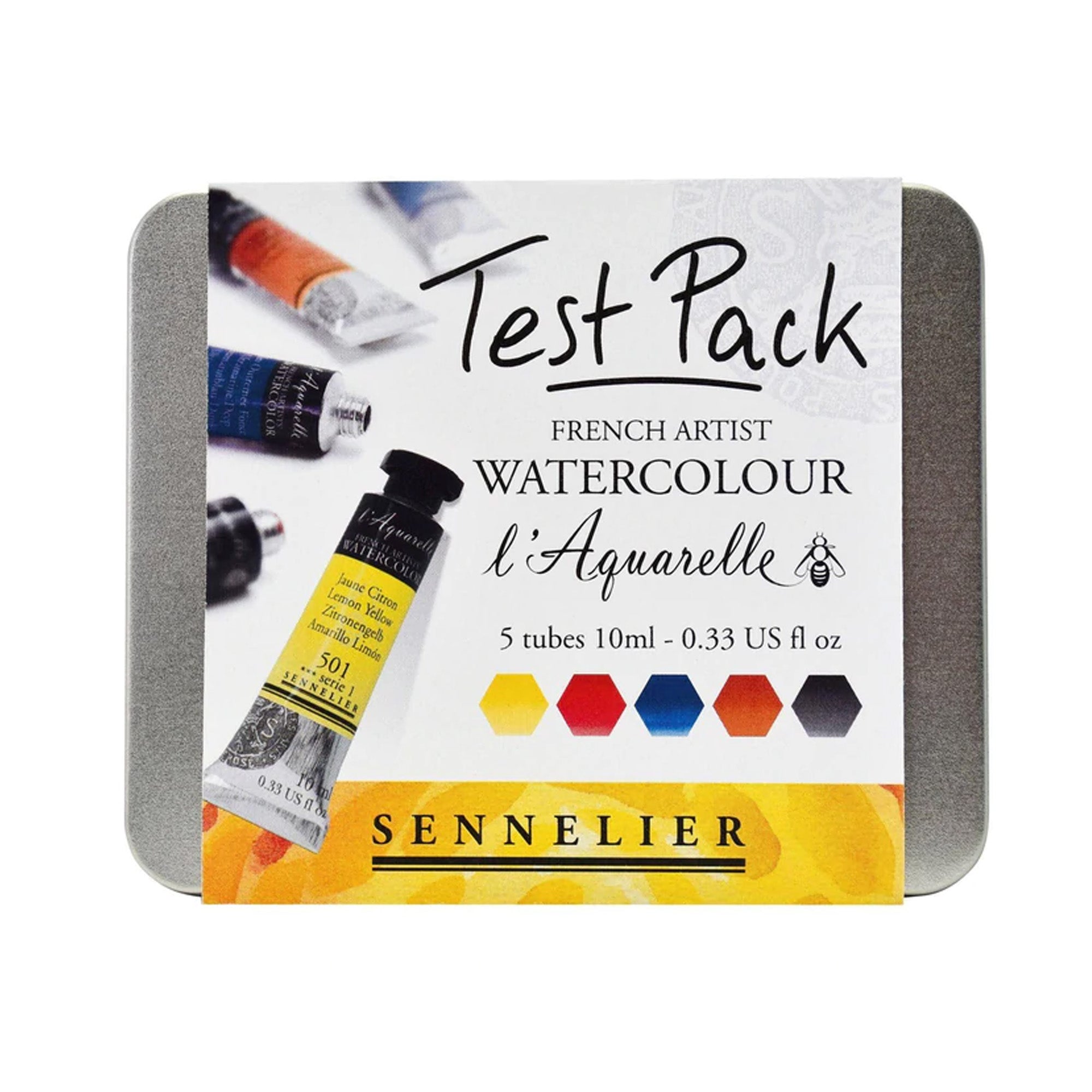 Sennelier Tube Watercolour Test Pack - Melbourne Etching Supplies