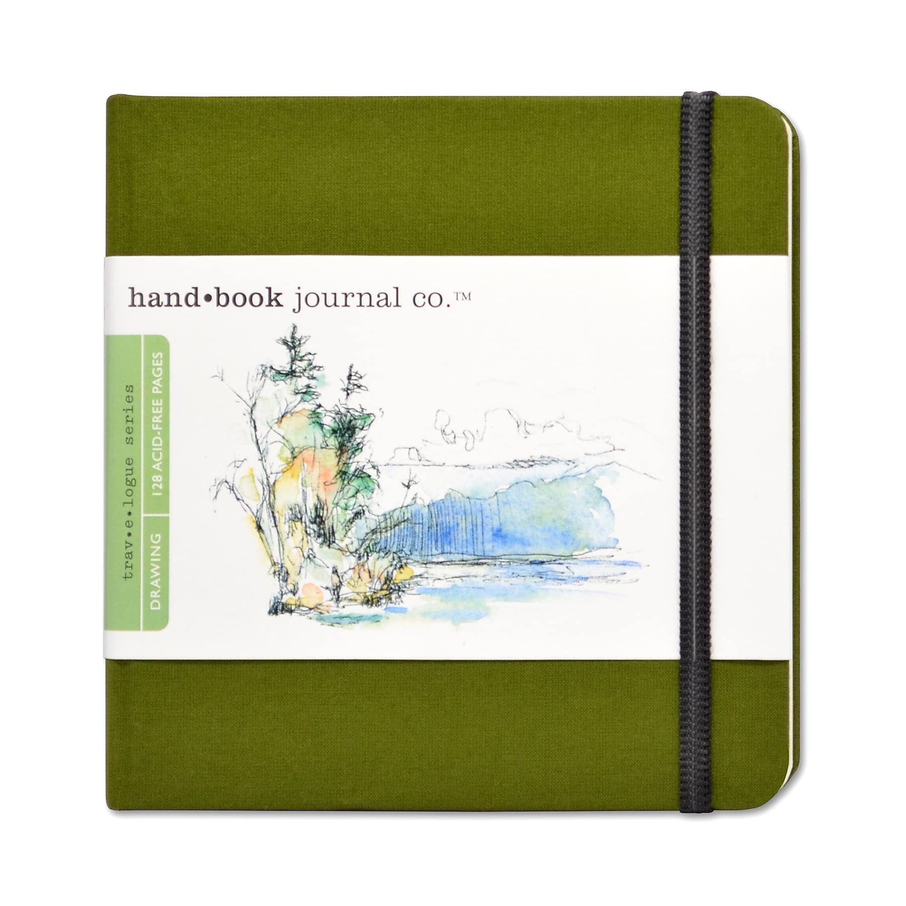 Speedball Travelogue Hand Book Journals (Cadmium Green) - Melbourne Etching Supplies
