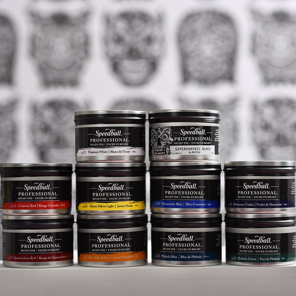 Speedball Professional Relief Inks - Melbourne Etching Supplies